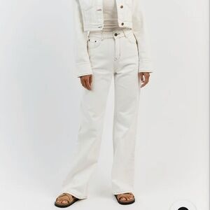 DISSH Devin Off White Wide Leg Denim Jean